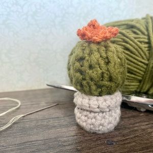 Small crocheted plant